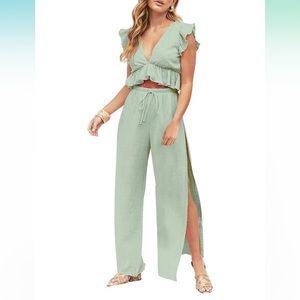 NEW Boho 2 Piece Pants/Top Set